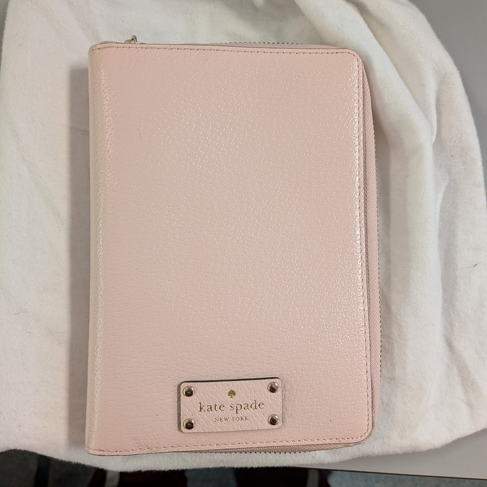 Kate Spade Pink Leather Zip-Around Wallet